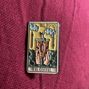 The coffee lapel /tie pin /tack decorative tarot